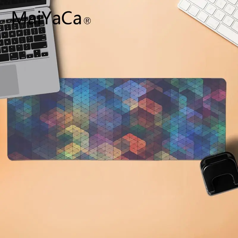 LockEdge 30X90cm MaiYaCa крутой геометрический резиновый коврик для мыши Прочный Коврик для мыши на стол прочный резиновый коврик для мыши коврик - Цвет: LockEdge 30X90cm