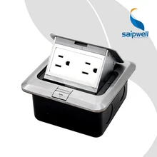 Роскошные алюминиевого сплава multi-фикцию пол гнездо/Pop Up Северной Америке заземленной розетке 15A 120 В(SPD-2F /AC1-10