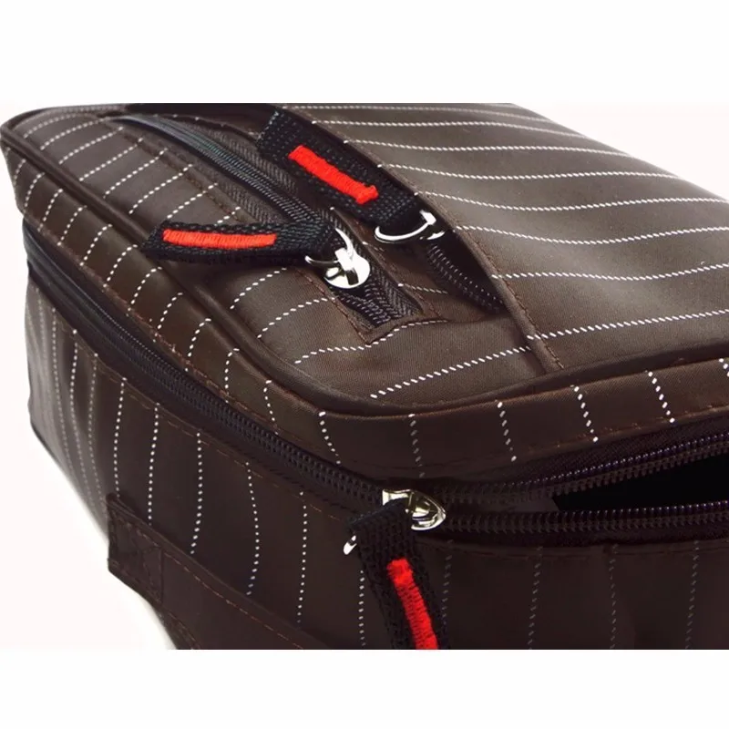 LDAJMW جديد مخطط الرجال السفر حقيبة مستحضرات التجميل للماء حقيبة مستحضرات تجميل Necessaire غسل مقسم حقيبة كيس التخزين