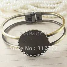 30 мм круглый пустой дизайн браслет/браслет base/Пустые Выводы