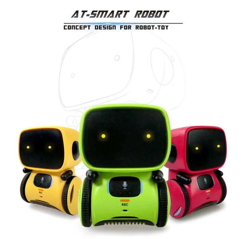 tipo Mais Novo Comando de Voz Presentes para Crianças Robôs Inteligentes Dança Línguas Versões Controle Toque Brinquedos Robô Interativo Bonito Brinquedo 3 6 de voz 3 línguas versões controle toque