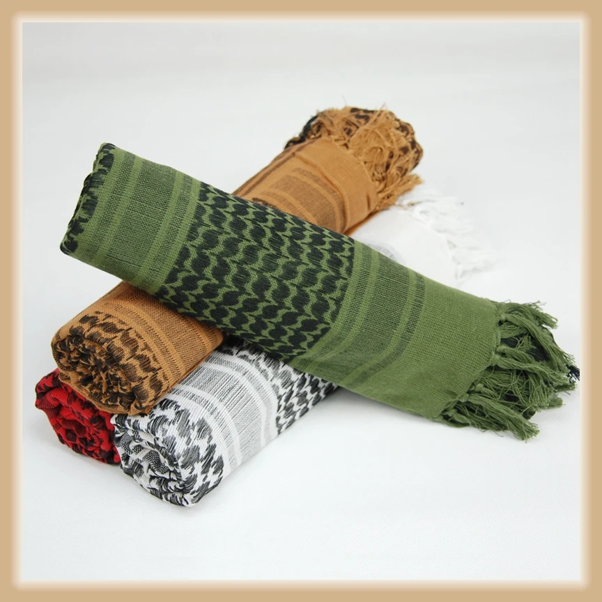 

Army Military Tactical Arab Shemagh Keffiyeh Scarf Shawl Neck Cover Coyote OD Green Face Towel