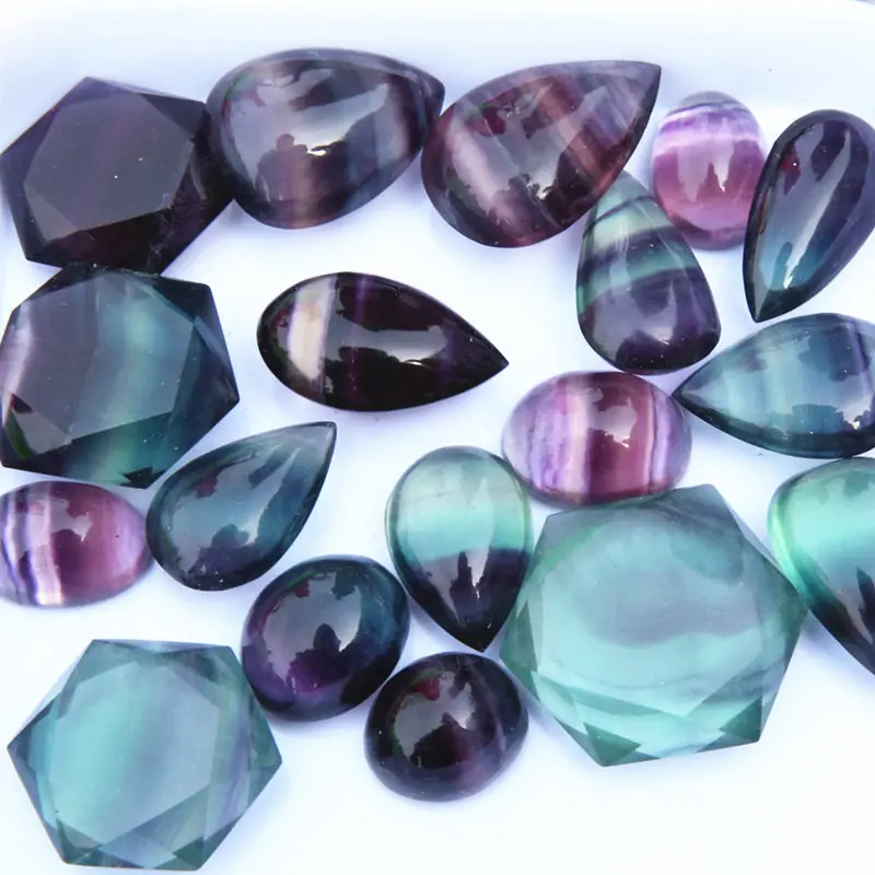

Natural Rainbow Fluorite Colours Crystal David Star Pendant Striped Quartz Hexagonal Treatment Stone Healing Reiki Home Decor