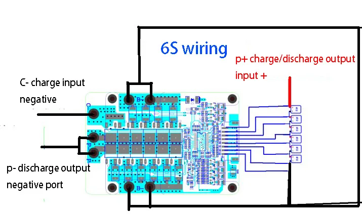 6S 7S 24V 25,2 V Защитная плата для литиевой батареи Функция баланса 20A 30A 60A 120A 300A Lipo Li-Ion BMS электрическая дрель eBike