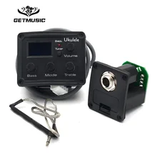10 шт. 3 полосная электронная укулеле предусилитель звукосниматель Великобритания мини гитара эквалайзер пьезо звукосниматель тюнер Система lcd Pikup аксессуары Гитара ra