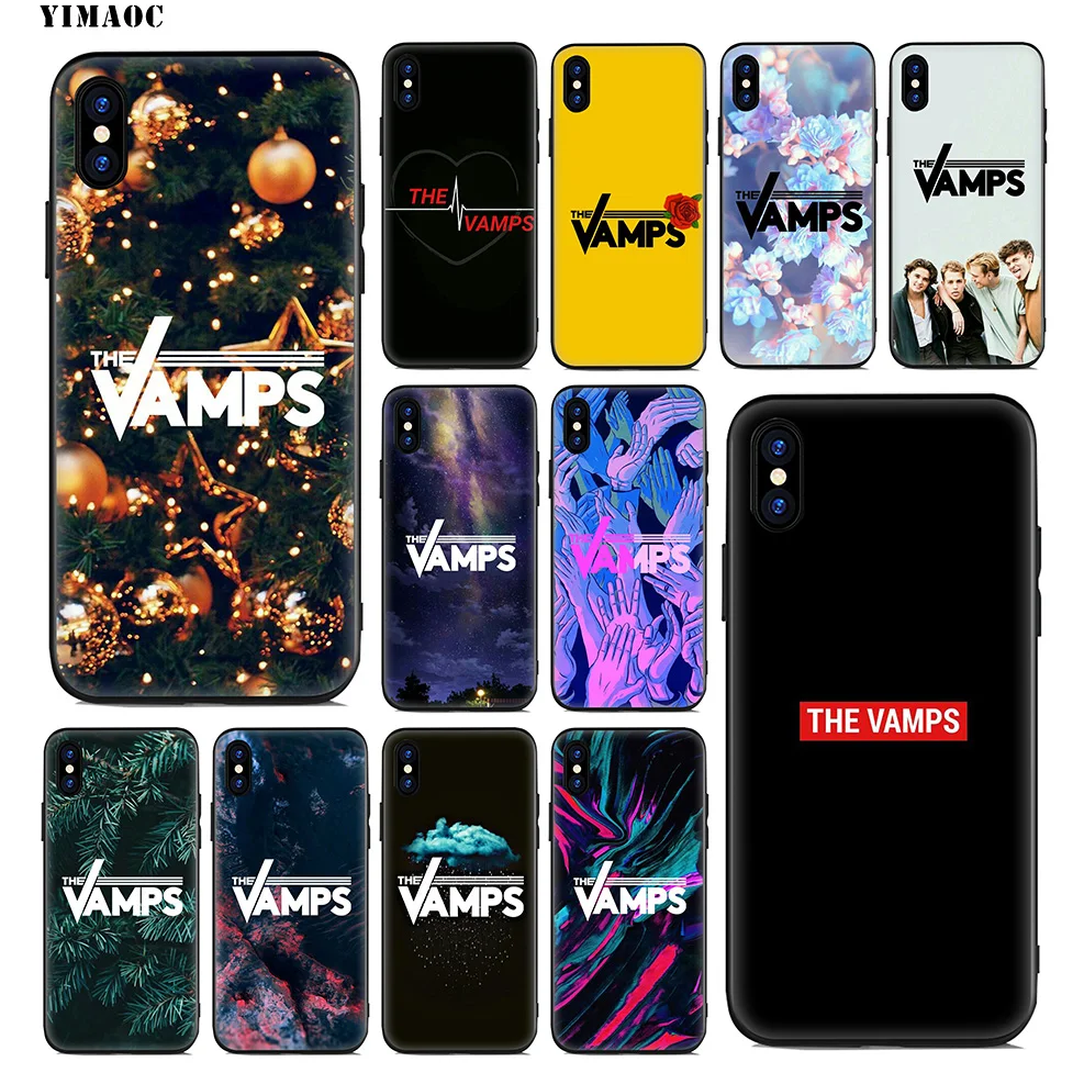 YIMAOC The Vamps Bands Soft Silicone Case for iPhone 11 Pro Xr Xs Max X or 10 8 7 6 6S Plus 5 5S SE |