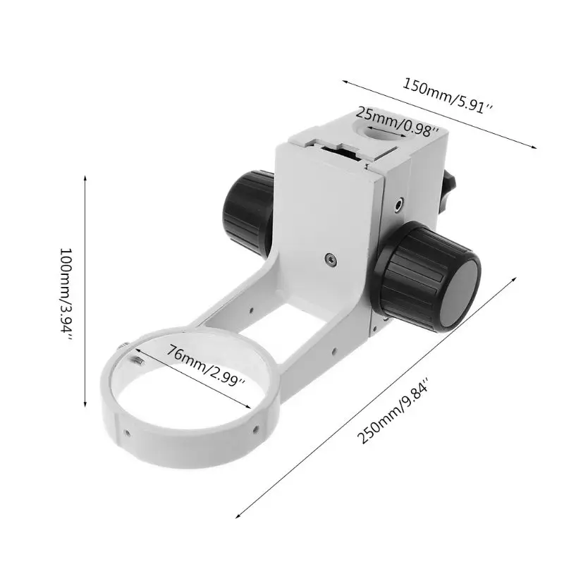 Стерео микроскоп регулировка фокуса рычаг микроскопа Кольцо Арбор головка держатель кронштейн диаметр 76 мм аксессуары для микроскопа