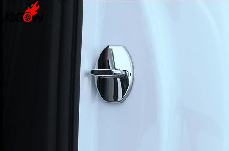 

Accessories Stainless Steel Door Lock Buckle Striker Cover Sticker For VW PASSAT JETTA POLO CC TIGUAN TOURAN TOUAREG SHARAN