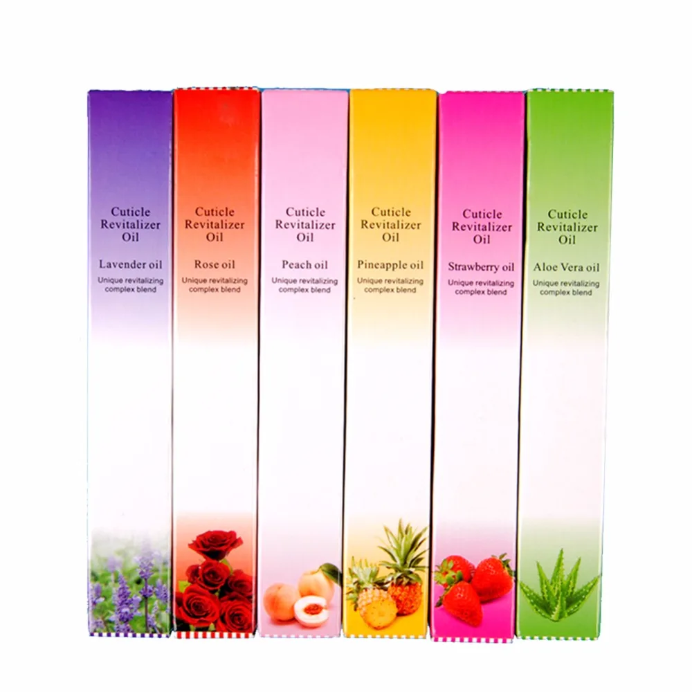 6pcs Nail Cuticle Oil 3ml Fruit Flower Flavor Oil Pen Manicure Nail Art Nutrition Treatment Care Tool Manicure Soften Pen Tool