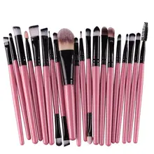 8 Colours 20pcs A set of Brushes for Make-up Professional Eye Shadow Foundation Eyebrow Lip Makeup Brush Suit Make Up Tools