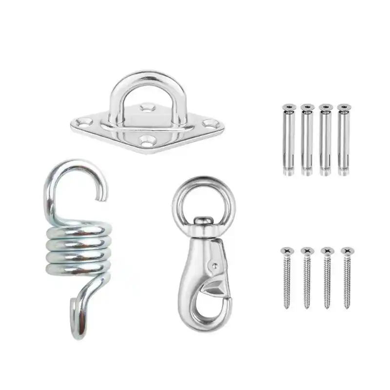 Hammock Garden Furniture Swing Chair Spring Swivel Hook Ceiling Mount Hanging Accessories Spring Swivel Hooks Ceiling Mounted