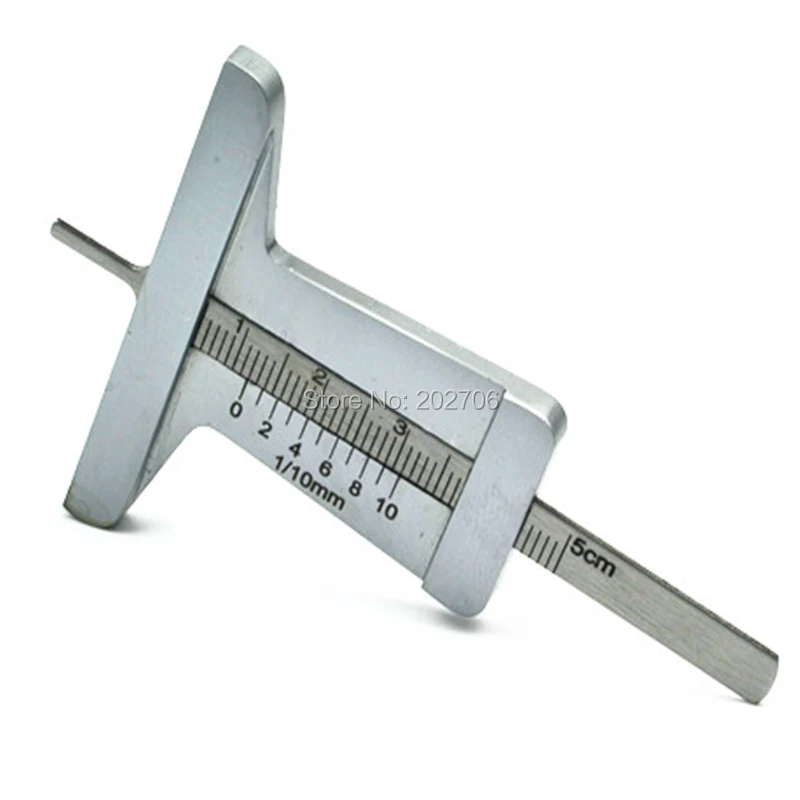 0-50 мм нержавеющая сталь давление в шинах датчик глубины шиномонтажа датчик для измерения глубины протекторов штангенциркуль 8 шт./лот