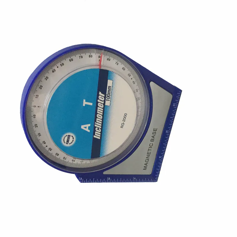 100mm Inclinometer protractor tilt/level Meter with magnetic base Roofing Scaffolding Angle Finder Level Gauge Measure