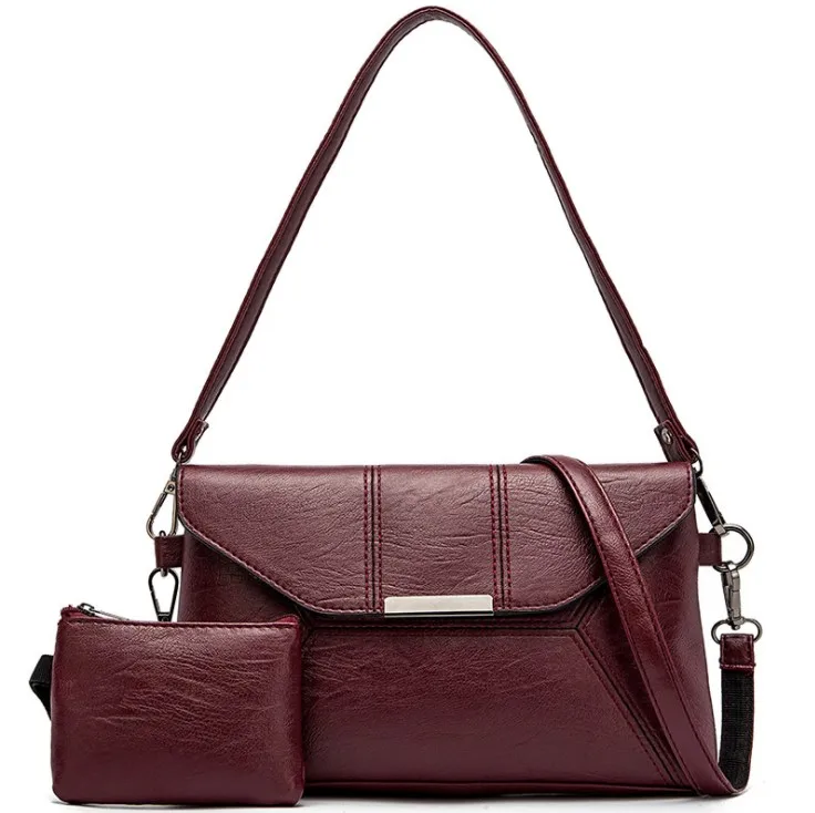

2019 black Large capacity luxury handbags women bags designer pu leather small clutch with chain evvelope handbag sets