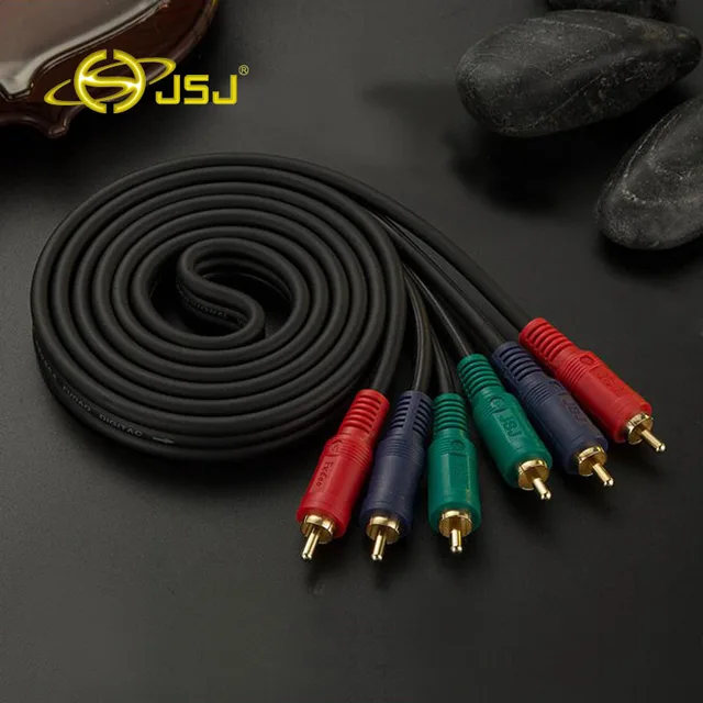 Special Price JSJ Hd video cable tv component cable component cable three-color 3rca video cable 1.5M-30M Special Price JSJ Hd video cable tv component cable component cable three-color 3rca video cable 1.5M-30M