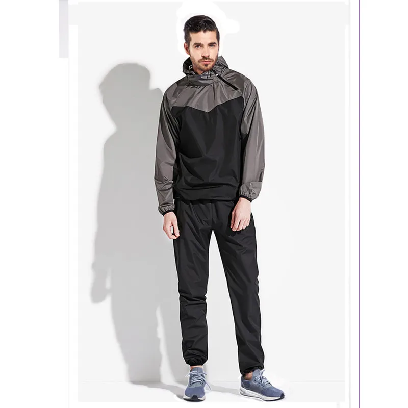

Men's Sports Set Sports Wear Cloth Pants Sweatwear Running Jogging Body Building Fitness Gym Sweating Cloth Plus Size Sportswear