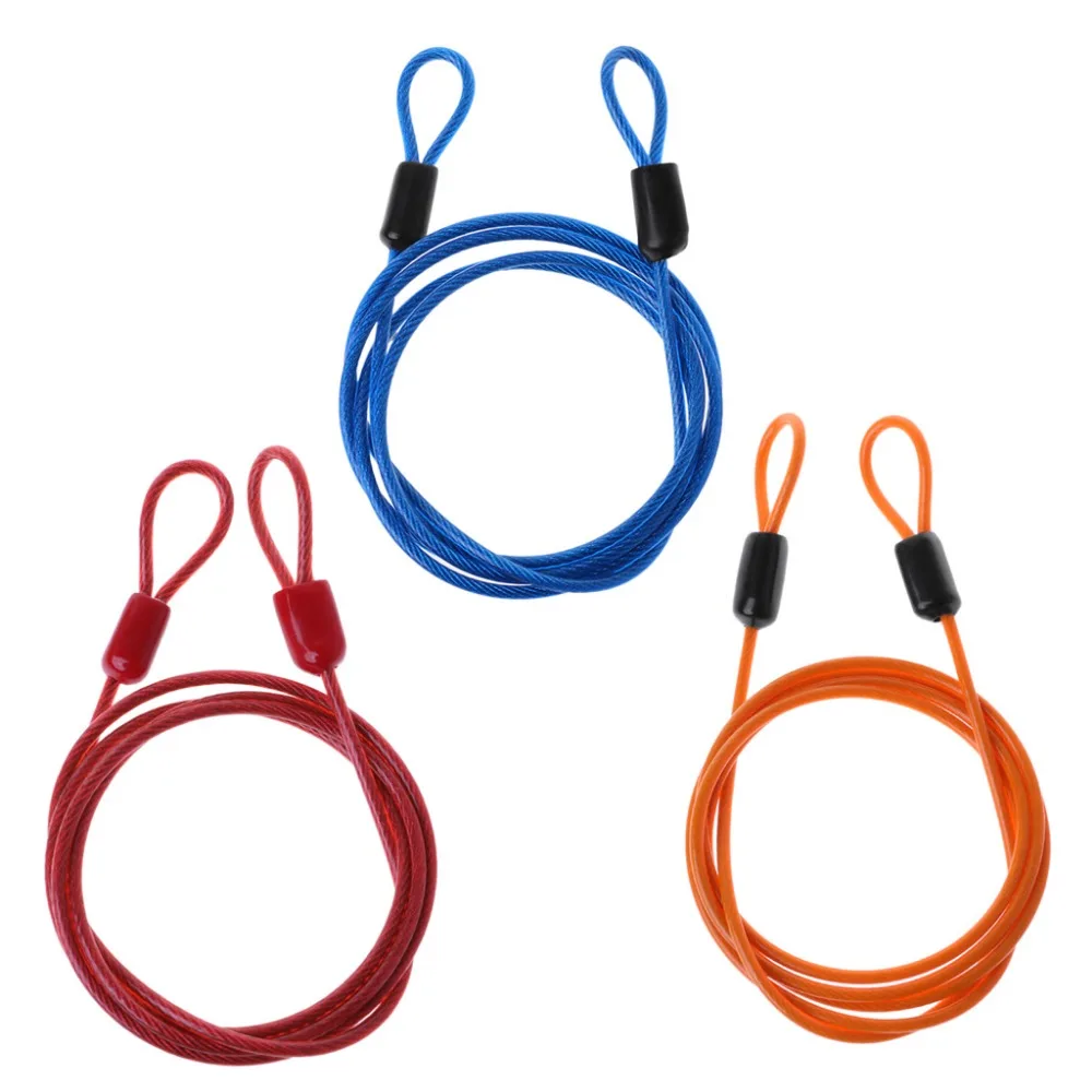 

Bicycle Lock Steel Wire Cable 1m Safety Loop Cycling Bike Protector Anti Theft