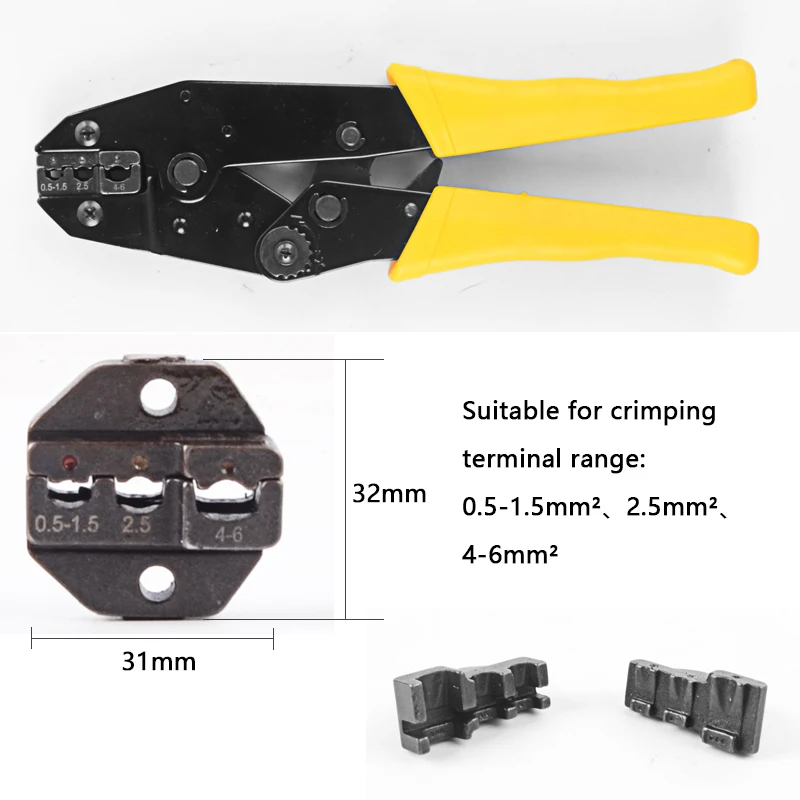 Проволочная обжимка плоскогубцы шуруповерт инструмент пружинный зажим декрустация Инженерная трещотка терминал обжимной с 4 сменными клеммами