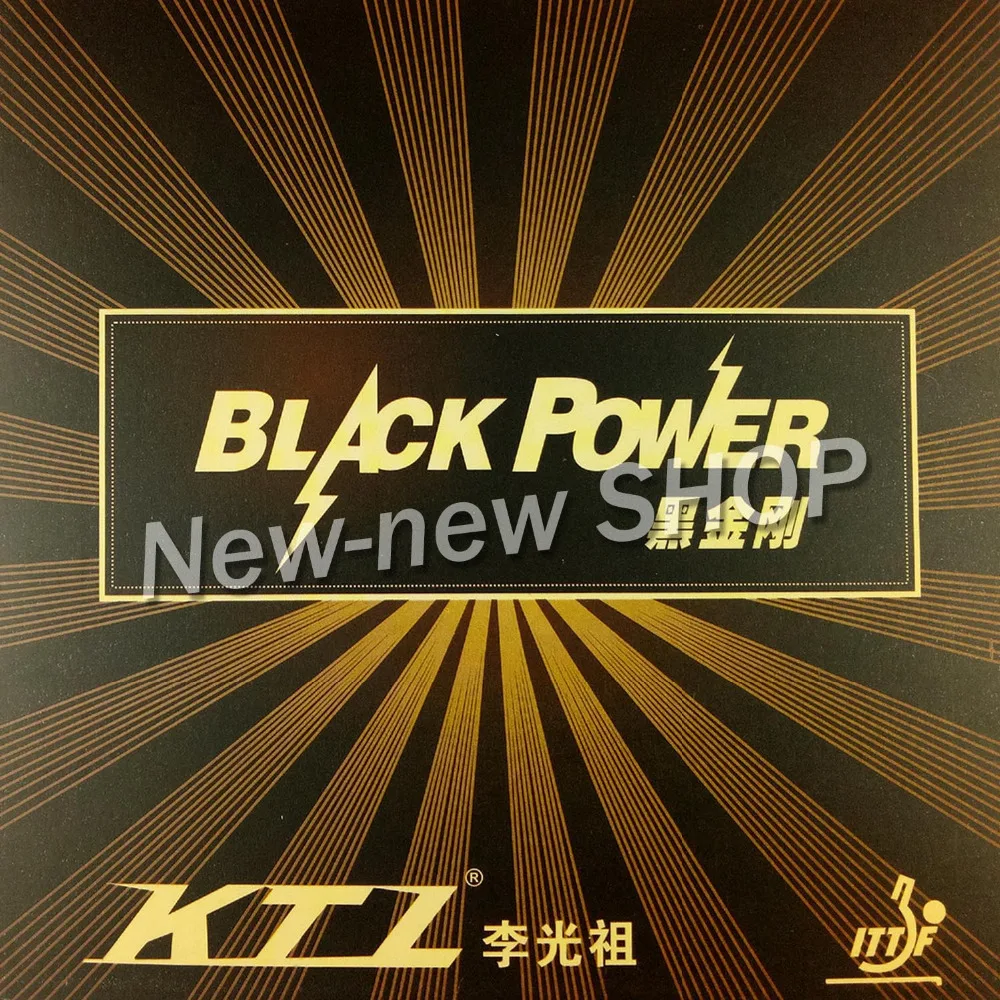 KTL BLACKPOWER (Golden Cake Sponge + Strong Friction Rubber) Black Pips-in Table Tennis (PingPong) Rubber | Спорт и развлечения