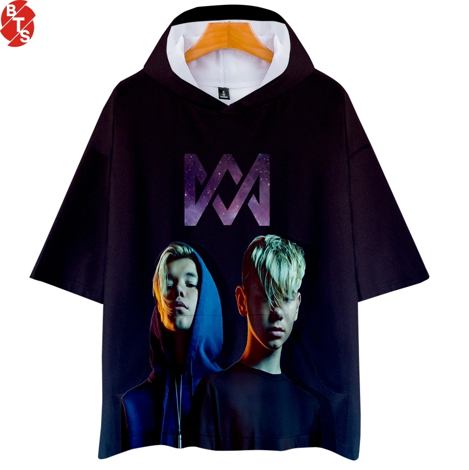 

Marcus&Martinus 3D Printed Hooded T-shirts Women/Men Summer Short Sleeve Fashion Tshirts Hot Sale Casual Streetwear Tee Shirts
