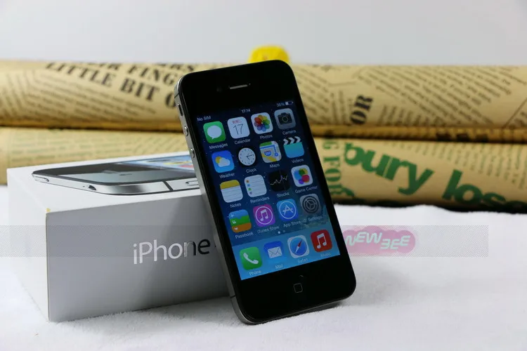Оригинальное разблокирована Apple IPhone 4S сотовых телефонов 3.5 &quotRetina IPS 16 ГБ