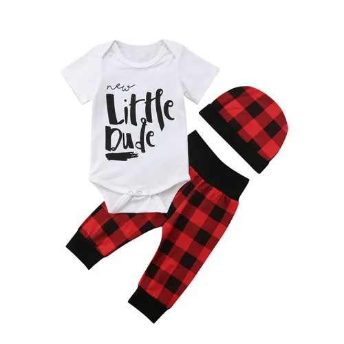 0 18M Newborn Infant Kid Baby Boy Fashion Cotton Short Sleeve Bodysuit