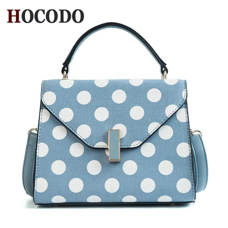 

HOCODO Summer Female 2018 New Chain Bag Wild Wave Point Messenger Bag Shoulder Canvas Crossbody Bags Fashion Women Hand Bags
