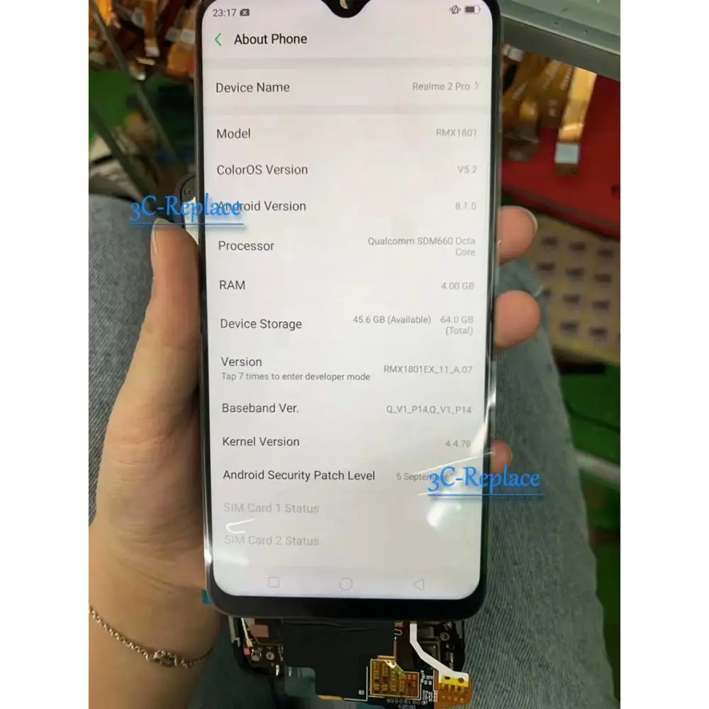 

For Oppo Realme 2 Pro RMX1801 / For Realme 2 Pro Global RMX1807 LCD Screen Display Touch Panel Digitizer Assembly / With Frame