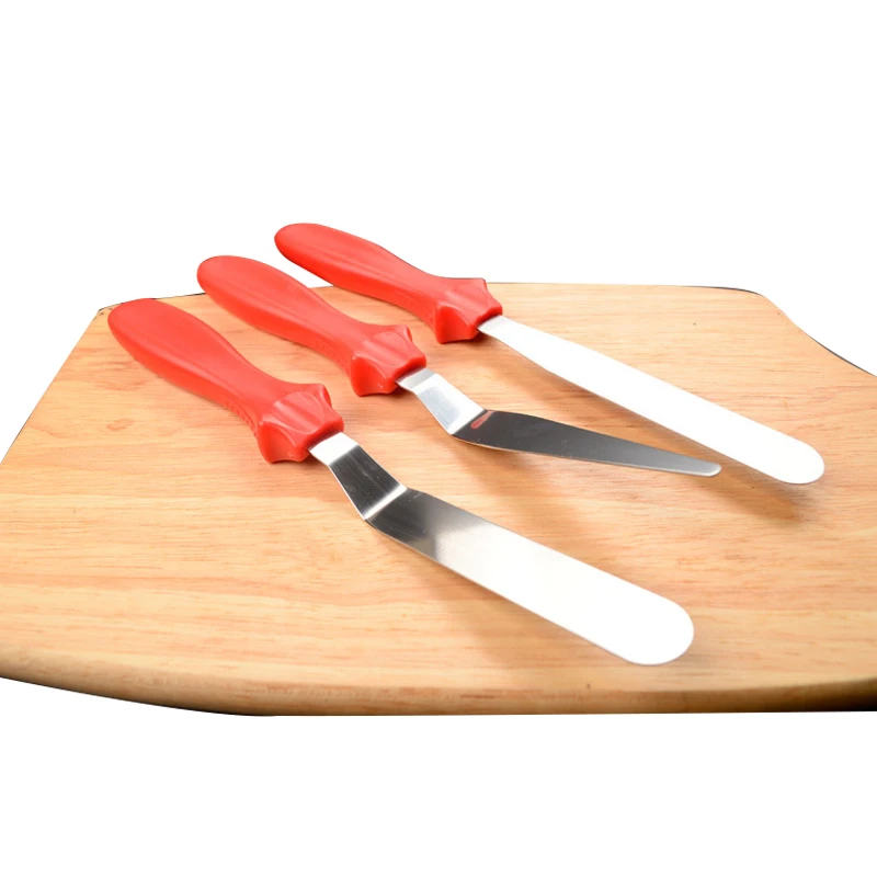 Durable 3pcs/set Blade Angled Espatula Spatula Cake Icing Spatula