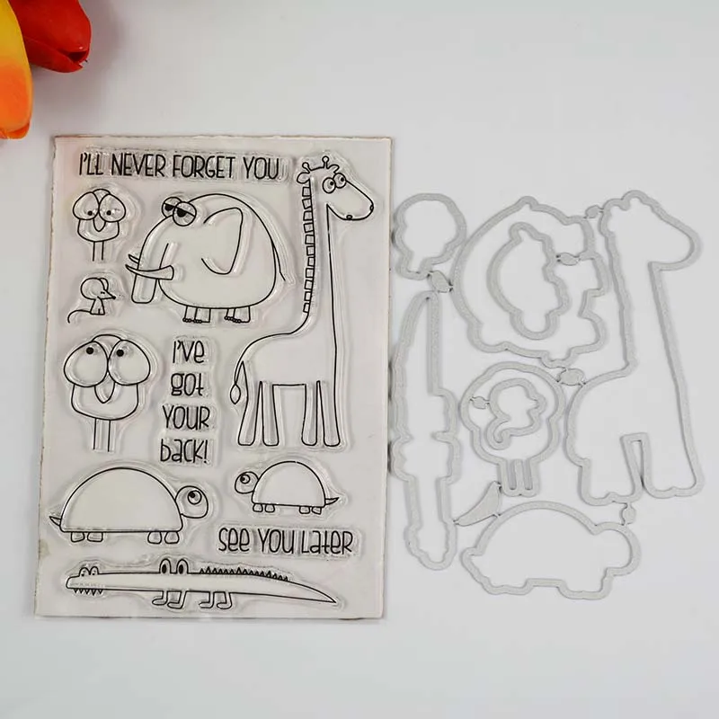 

I will never forget you Transparent clear stamp/coordinating die for DIY Scrapbooking/Card Making/Kids Fun Decoration Supplies