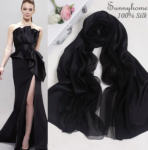 black pashmina for wedding
