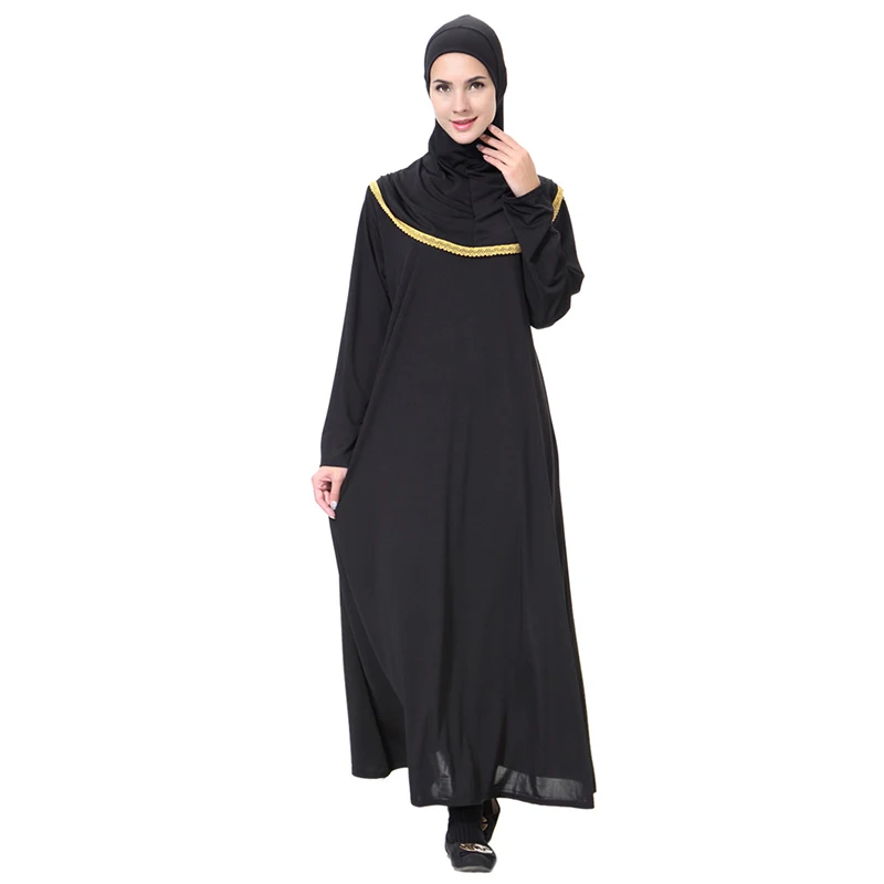 Fashion Muslim lady thobe with hijab dress muslim costumes clothes ...