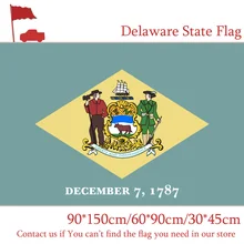 Free shipping 60*90cm 90*150cm Delaware State Flag 30*45cm Car Flag 3x5FT Hanging Flags Activity the delaware state constitution