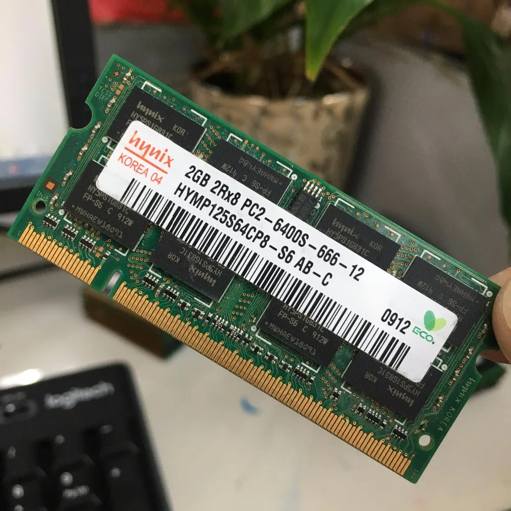 Hynix. Чипсет ноутбука Тетрадь 1 ГБ 2 ГБ 1 г 2 г PC2 ddr2 5300 S 6400 S 667 800 667 мГц 800 мГц ECC память для лаптоа, ноутбока Оперативная память