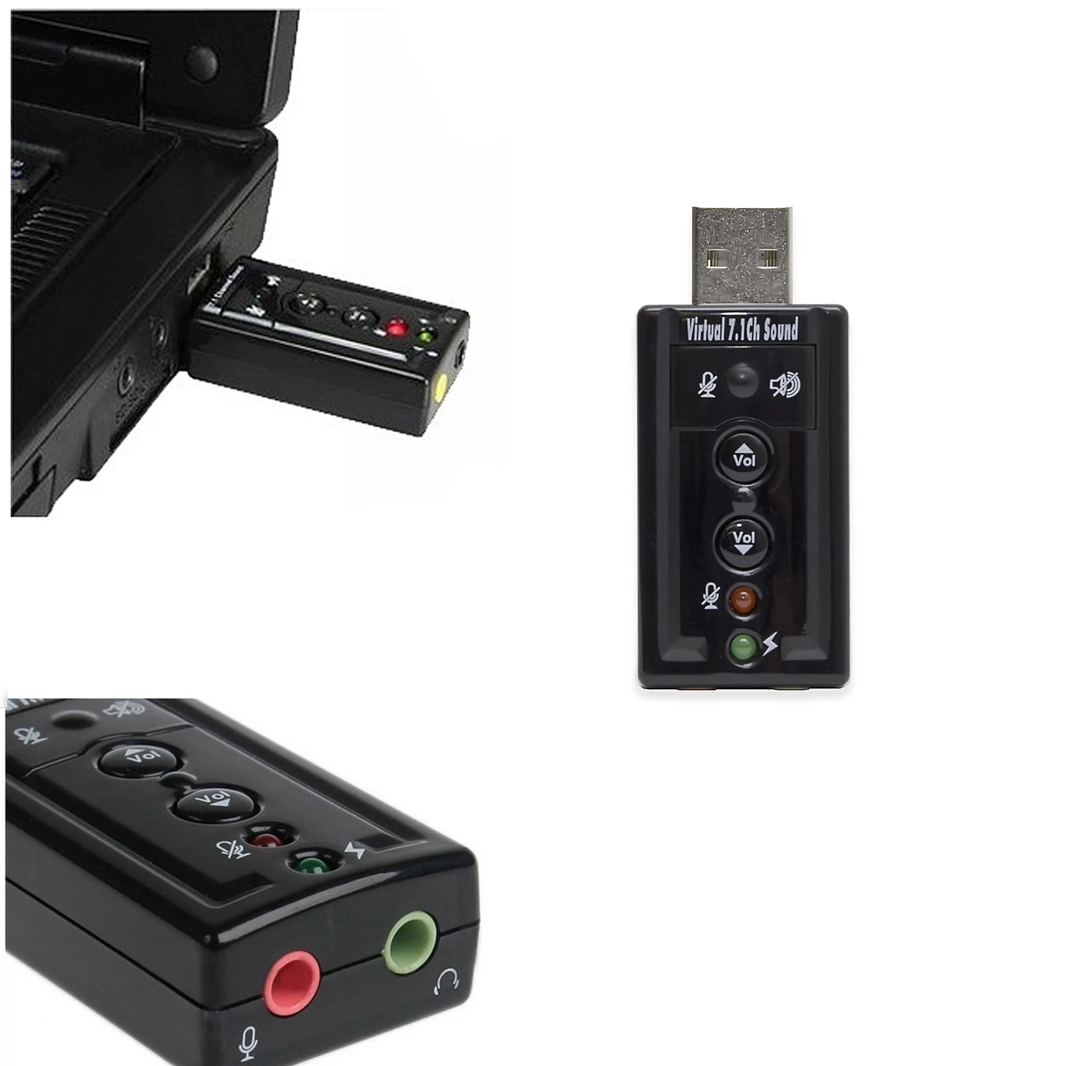 Elisona USB 2 0 внешние виртуальные 7 1 адаптер окружающего звука звуковые карты к двум 3