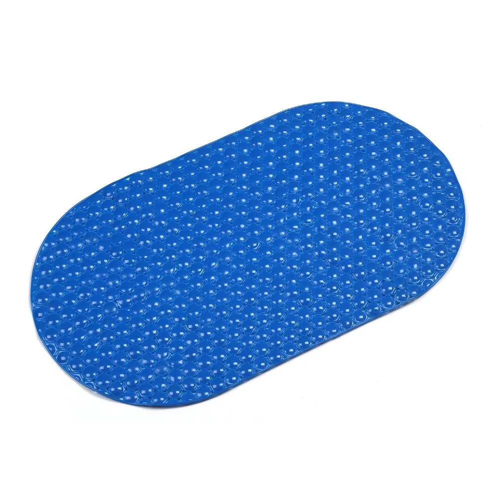 20924 Oval Blue massage bath mats bathroom Mats non slip bath carpet