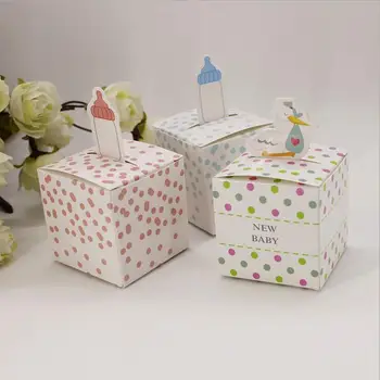 

100pcs Cute Train Candy Box Kids Party Favors Event Supplies for Birthday Party Gift Boy Girl Baptism Souvenirs