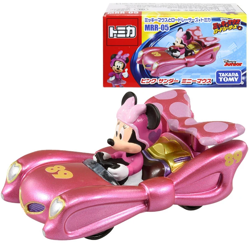 Takara Tomy Tomica домик Микки родстер гоночные модели Минни розовый гром 6 см