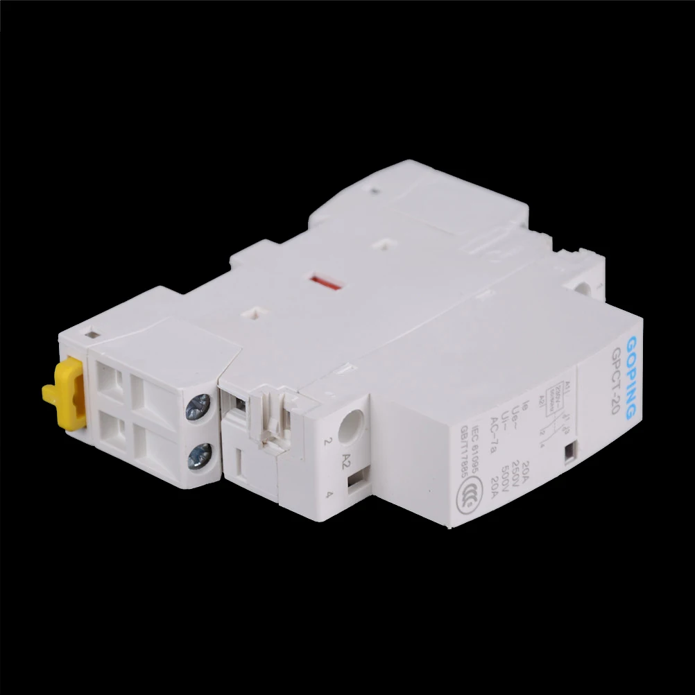 50/60HZ GPCT-25A 2P 2NO 220V  Din rail Household AC Modular Contactor