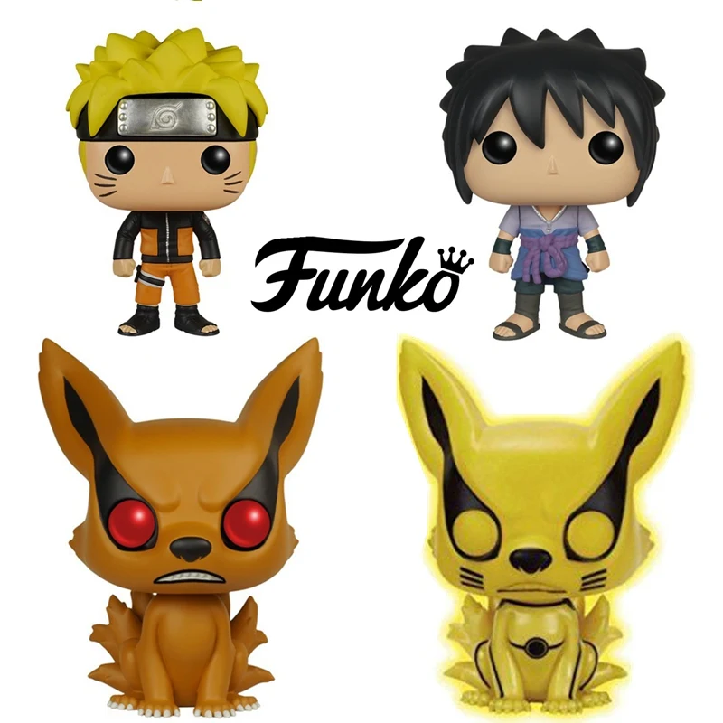 

FUNKO POP! Animation Naruto Shippuden Uchiha Sasuke Uzumaki Naruto kyuubi Vinyl Figure Toy 4 Types