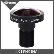 4K LENS 1.29MM Fisheye Lens for Hero3+ 4 Black Sports Camera 185 Degree M12 Mount 10MP 2015 Hot Free Shipping