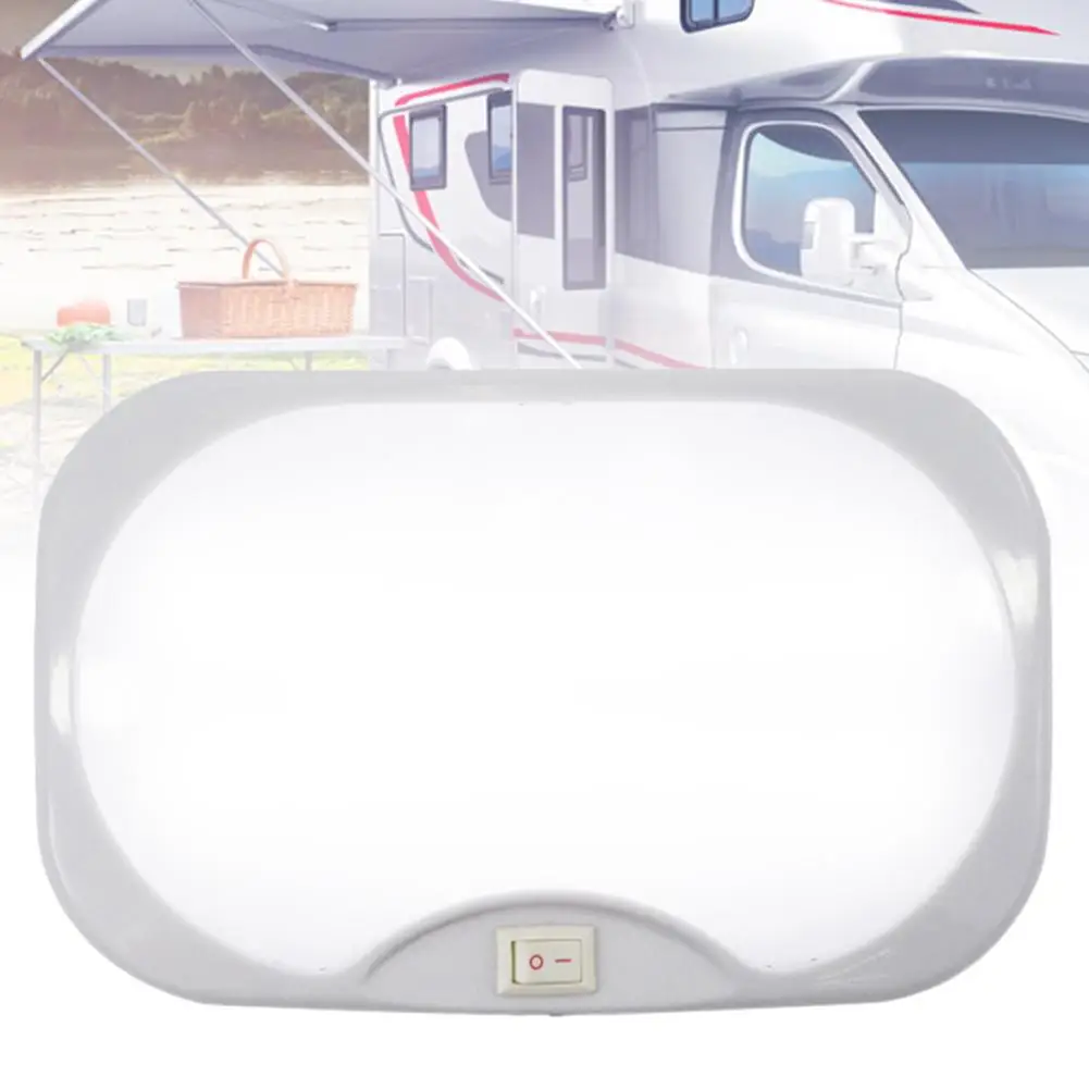 

Universal 12V Car RV LED Reading Night Light Interior Roof Lamp with Switch #02