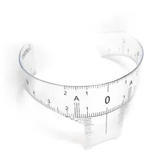 5 шт. Pr трафареты для татуажа пластиковая линейка для бровей Тату радиан линейка формирующий инструмент для начинающих DIY