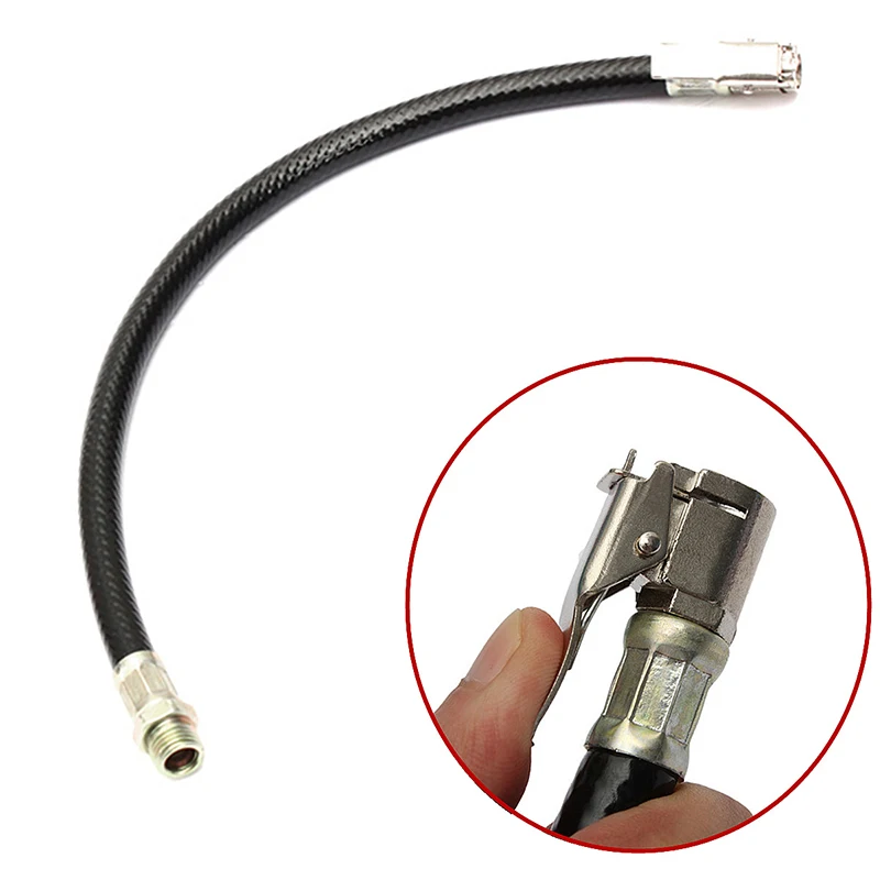 1Pcs New Bicycle Tire Inflator Hose Inflatable Rods Clip Tyre Tire Inflator Hose For Flexible Car Automobile Bicycle Accessories