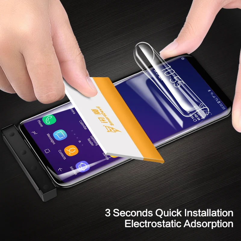 Защитная пленка SmartDevil для samsung galaxy S9 plus прозрачная Гидрогелевая с полным