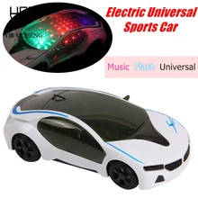 1:24 RC Car Electric Plastic Model Toys 3D Flashing i8 Car Sound Light Universal Emulation Sport Concept Car Toys For Children