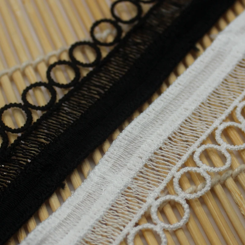 3 метра 2,5 см Белый Черный Круглый Круг отделка из сетки, кружева аппликация полиэстер/хлопок костюм отделка домашний текстиль Швейные изделия
