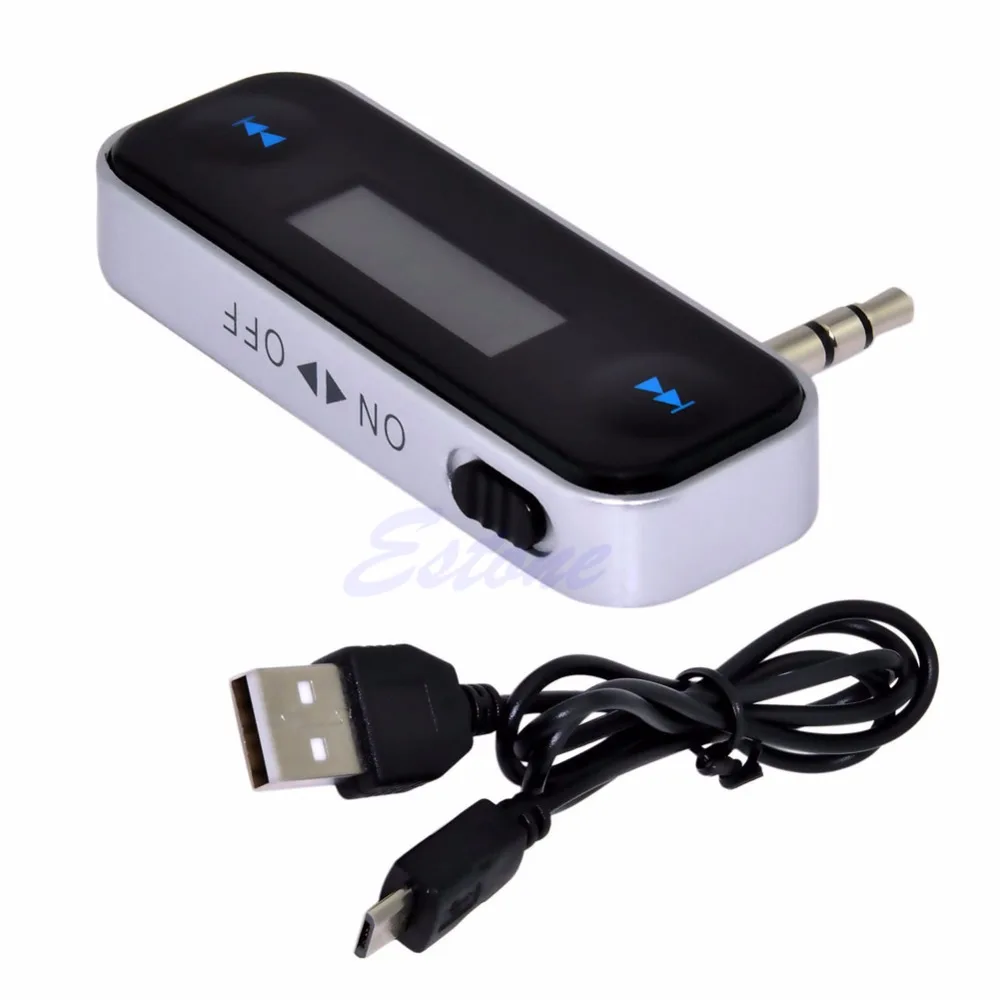 

Wireless 3.5mm Car Radio FM Transmitter Adapter For iPhone 4 5S with Car Charger