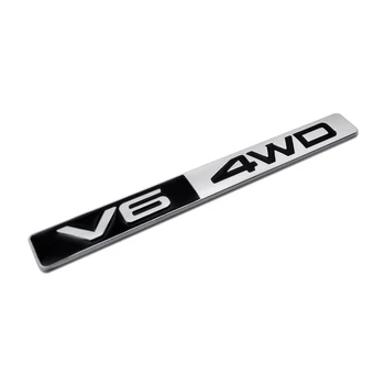 

for V6 4WD Car Sticker for Mercedes Benz Buick Ford Dodge Holden Lincoln Volkswagen Toyota Metal 3D Logo Emblem Exterior Auto