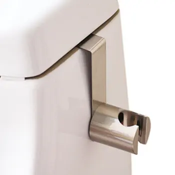 

Homedec Stainless steel hanger hook for bidet set ,toilet bidet shattaf holder circular style ,Brushed nickel finish